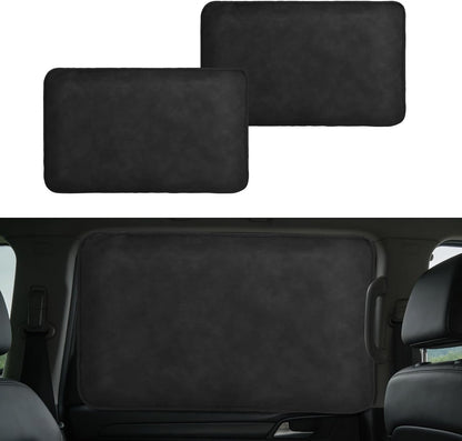 XCBYT Car Window Shades - 4 Pcs Car Privacy Curtains - 100% Block Light Car Window Covers - Magnetic Side Window Sun Shade Keeps Cooler for Breastfeeding, Taking a nap, Changing Clothes, Camping