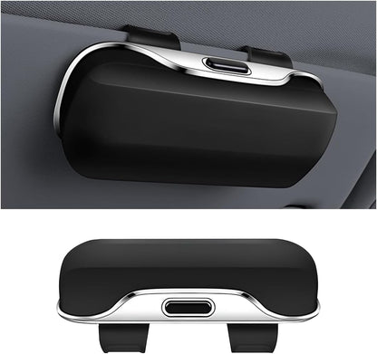 Car Sun Visor Organizer, Car Visor Pocket Wallet Pouch Holder, Vehicle Sunshade Glasses Case Storage Bag with Multi-Pocket Net Zipper, Auto Interior Accessories Universal for SUV Truck Van (Black)