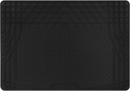 Car Cargo Liner, All Weather Heavy Duty Trunk Liner, Anti-Slip Trimmable Floor Mat, Universal Automotive Trunk Protection Mat for Cars, SUVs, Trucks (Black)