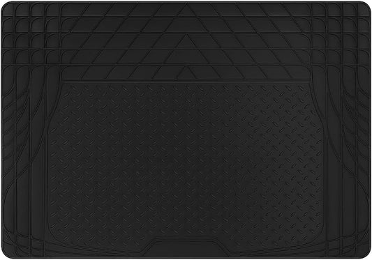 Car Cargo Liner, All Weather Heavy Duty Trunk Liner, Anti-Slip Trimmable Floor Mat, Universal Automotive Trunk Protection Mat for Cars, SUVs, Trucks (Black)