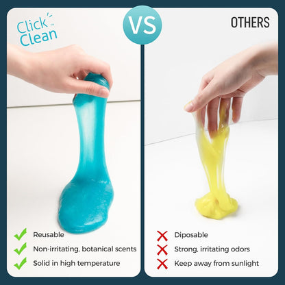 CLICK CLEAN Cleaning Gel for Car, 7oz Car Detailing Tools, Cleaning Putty Gel, Car Interior Cleaner Universal Dust Cleaner for Keyboard, Laptop, Air Vents