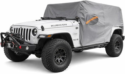 Car Cover Waterproof All Weather for Automobiles, Outdoor Full Exterior Covers for Sedan Black(Suggest Car Length from 194"-208")