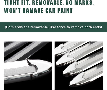 4 PCS Car Bumper Protector Strip, Anti-Scratch Front and Rear Bumper Corner Trim Sticker, Anti-Collision Patch Bumper Guard Strip, Universal Car Accessories for SUV Truck