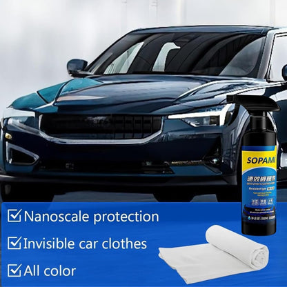 Sopami Ceramic Paint Sealant, Car Coating Spray Maximum Gloss & Shine ceramic wax, Quick Effect Coating Agent Car Extremely ydrophobic Ceramic Spray Coating for Cars, Motorcycles, Boats