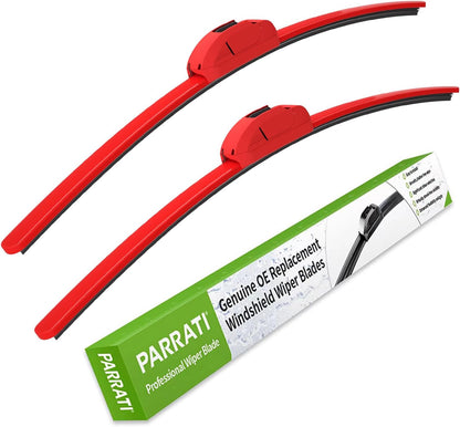 OEM QUALITY 24" +19" PARRATI Premium All-Season Windshield Wiper Blades (Set of 2) - Colors B