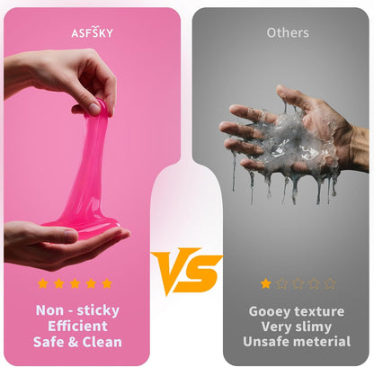 ASFSKY Car Cleaning Gel (Blue,Mint) Cleaning Putty Universal Dust Cleaning Car Interior Cleaner Keyboard Dust Remover Car Slime Gifts for Men Women girl（1 pack）