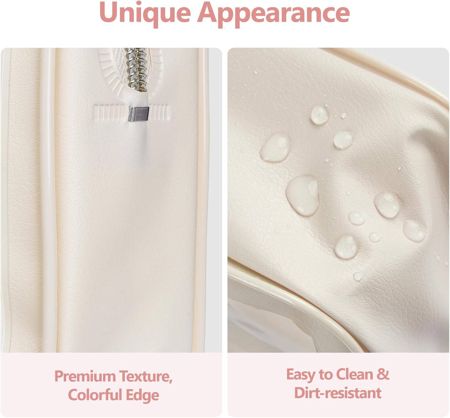 PACKISM Clear Makeup Bag - TSA Approved Toiletry Bag for Carry-on & Checked Luggage, Water Resistant Car Storage Organizer with Reinforced Seams