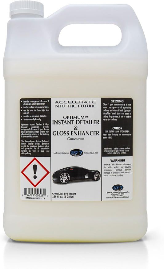 Optimum Instant Detailer and Gloss Enhancer - Auto Detailing Quick Detailer Spray for Gloss and Shine, Safe for Cars, Trucks, Motorcycles, RVs (17 Oz)