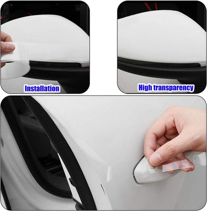 MYFAMIREA Anti-Scratch Anti-Collision Adhesive Strip Car Door Edge Guard Protector Strip Car Door Scuff Plate Protectors Transparent Invisible Tape for Rear Bumper/Door(33Ft x 2In)