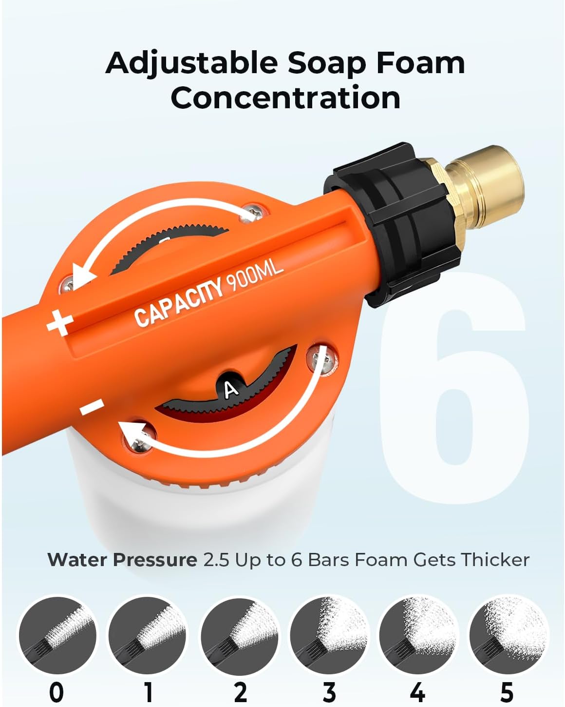 ARTIPOLY Car Wash Foam Gun + Microfiber Wash Mitt - Car Foam Sprayer - Foam Cannon for Hose - Spray Foam Gun Cleaner - Snow Foam Blaster for Cars, Boats, RVs, Foam Cannon Connects to Any Garden Hose