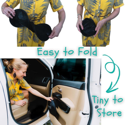 Car Window Shades - Certified 99.79% UVA & 99.95% UVB sun protection. Award winning car sun shade for side windows. 4 Pack (2 Transparency options) 20" x 12" -window shade for car baby by Kinder Fluff