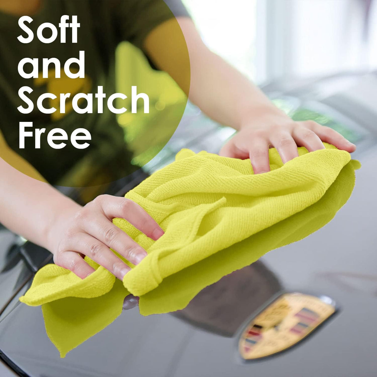 Avalon Towels Microfiber Cleaning Cloths (Value Pack of 36) - Size 16 x 16 Inches, Highly Absorbent Cleaning Rags, Lint Free, Reusable and Washable, Microfiber Towels for Cars