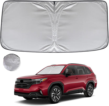 KAYZT Windshield Sun Shade for 2019-2025 2026 Chevy Silverado 1500 /GMC Sierra 1500 2500HD 3500HD Foldable Sunshade Front Window Custom Fit Car Accessories - Colors B