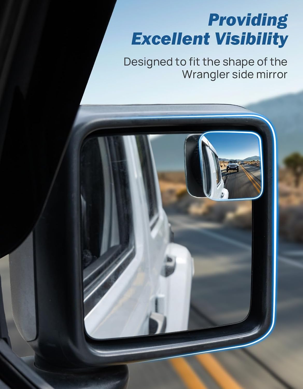 JOYTUTUS Blind Spot Mirror 2 Pack HD Frameless Convex Glass for Wide Angle View and Safer Lane Changing Compatible with Cars SUVs Trucks RVs Easy Stick On & Long Lasting Durability