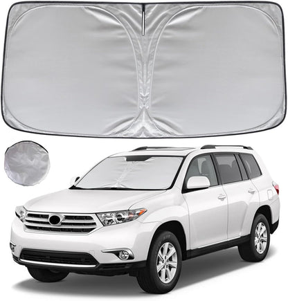 KAYZT Windshield Sun Shade for 2019-2025 2026 Chevy Silverado 1500 /GMC Sierra 1500 2500HD 3500HD Foldable Sunshade Front Window Custom Fit Car Accessories - Colors A
