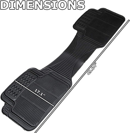 VaygWay Heavy Duty Cargo Liner Trunk Floor Mat – All Weather Trunk Protection Floor Mat - Black Rubber Trimmable Durable Cargo Auto Mat – Universal Fit Car SUV Truck Auto