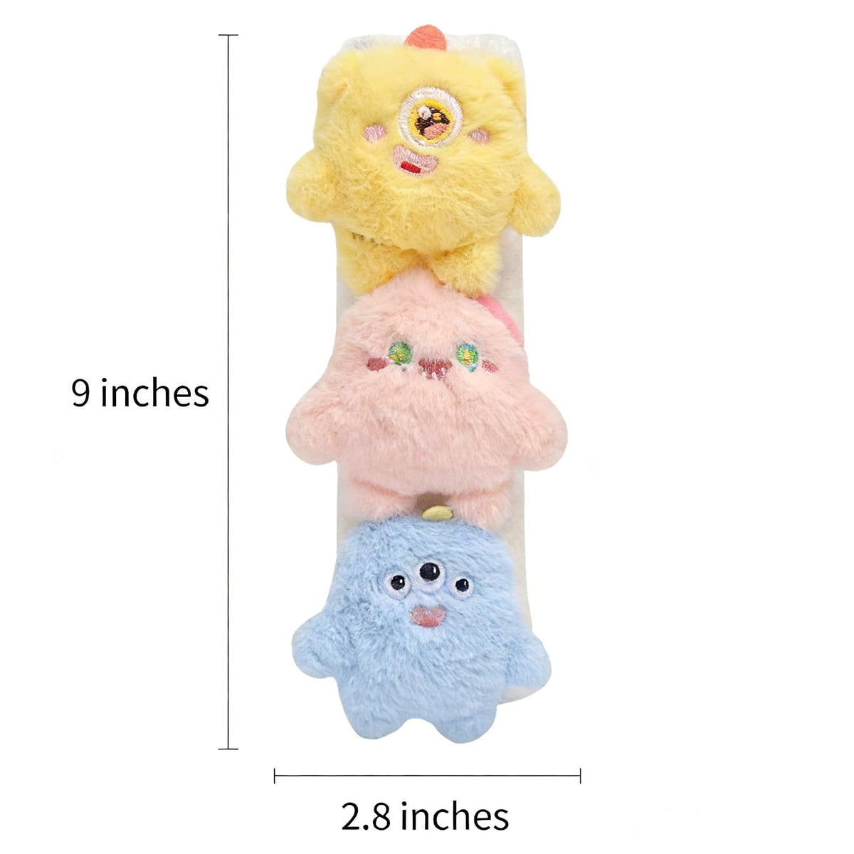Baby Car Seat Neck Cover, Car Seat Strap Cover, Seat Belt Cushions Pads, Shoulder Strap Protectors, Reversible Pram Harness Covers in Minky Dinosaur, Baby Neck Pad Protector