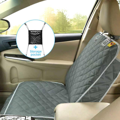 Bark Lover Deluxe Dog Seat Cover for Front Seat-More Durable Waterproof Front Seat Protector, High Heat Resistant and Nonslip Front Seat Cover for Dogs Kids, Universal Size (Black,1 Pack)