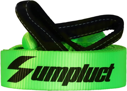 Recovery Tow Strap 2in X 20ft Heavy Duty 20,000 lbs Break Strength, Use for Emergency Towing Rope, Tree Saver, Winch Extension, Triple Reinforced Loops, Protective Sleeves,Car Accessories
