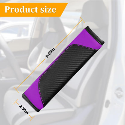 Osilly 2PCS Car Seat Belt Cover, Carbon Fiber Seatbelt Shoulder Protection, Soft Car Seat Belt Strap Cushion Protect Your Neck and Shoulder, Car Accessories Seat Belt Pad for Car Truck (Red)