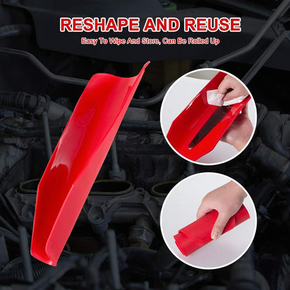 Cyantor Flexible Oil Drain Tool Funnel, Reusable Oil Filter Funnel Spill Free, Portable Flexible Draining Tool Can be Molded Into Different Shape