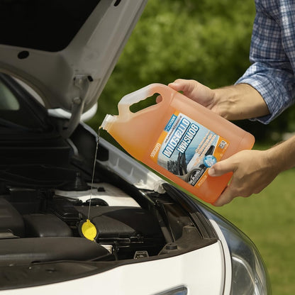 ABRO Windshield Washer Fluid Ready to Use Formula - 1 Gallon, Pre-Mixed, Streak-Free Cleanliness, 2-In-1 Removes Bugs & Tar