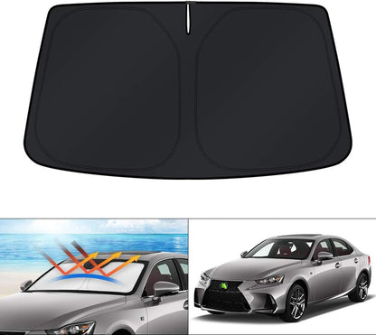 KUST Windshield Sun Shade for Toyota RAV4 2019-2022 2023 2024 2025 2026 Window Accessories Shade Sun Visor Cover Foldable Block UV Rays - Colors F