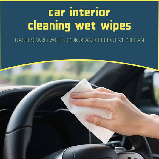 Car Protectant Wipes-Multi-Surface Cleaning Cloths, Interior Car Wipes with UV Protection Against Cracking and Fading, 60 Wipes