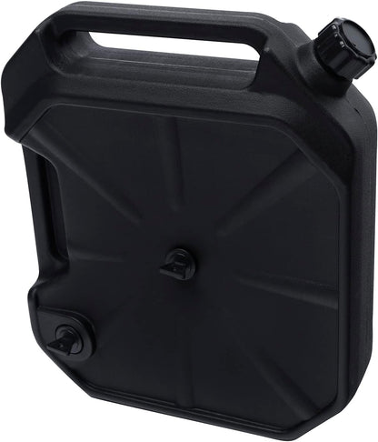 XFMT Oil Drain Pan 10 Quart Low Profile Oil Drain Container for Oil Change, Panel Groove Design, with Portable Handle & Sealing Caps, Universal Fit For Motorcycle Car ATV
