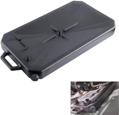 TCT-MOTORPARTS 10 Quart ABS Oil Drain Pan w/Spout Low Profile Fit for Harley Road King Electra Street Road Glide Ultra Limited Dyna Freewheeler CVO Tri Glide Heritage Softail Fat Bob