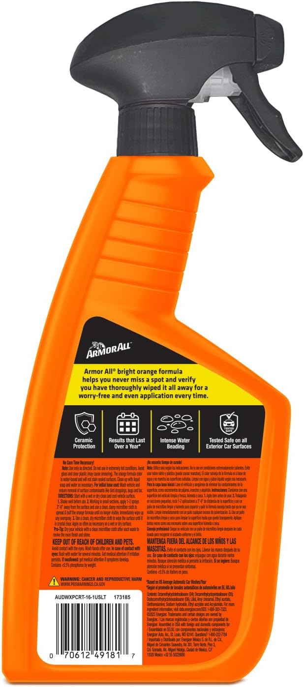 Armor All Extreme Shield Protectant Spray , Interior Car Cleaner with UV Protection Against Cracking and Fading, 16 Fl Oz