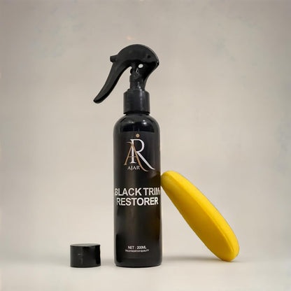 Black Trim Restorer for Cars, Plastic & Rubber Restorer Spray, Long Lasting UV Protection, Works on Bumpers, Mirrors, Tires, Lasts 8+ Months 6.7 Fl Oz