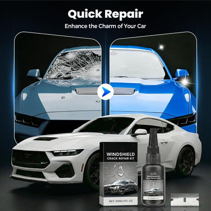 Car Windshield Chip Repair Kit, 2026 New Glass Crack Repair Kit, Glass Repair Liquid, Quick Windshield Repair for Chips and Cracks,All Crack Types Windshield Repair Kit (1Pcs)