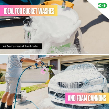 3D Pink Car Soap – 1 Gallon |pH Neutral Car Wash Soap with High Suds & Cherry Scent | Scratch-Free, High Gloss Shine | Safe on Wax & Sealants | Weekly Car Care