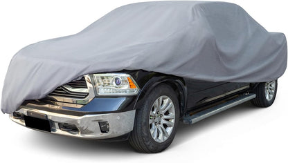 Season Guard Car Cover for Sedans up to 205", Breathable Full Exterior Vehicle Cover, Lightweight Dustproof Indoor & Light Outdoor Car Cover, Gray