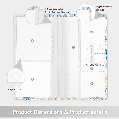 Car Registration and Insurance Holder, Auto Truck Document Holder with Magnetic Shut, Vehicle Glove Box Car Organizer, Interior Car Accessories for Women Men (Bow)