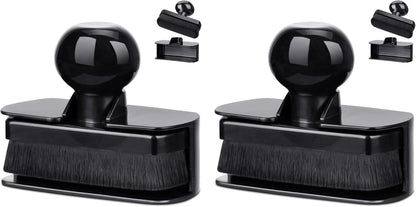 BABYSHEEP Car Tire Shine Applicator,Large Vegan Tire Shine Brush - Automotive Tire Dressing Applicator Brush with Storage Stand for Tire Detailing & Car Wash Kit, Black, 3.6 Inch Length (Black)