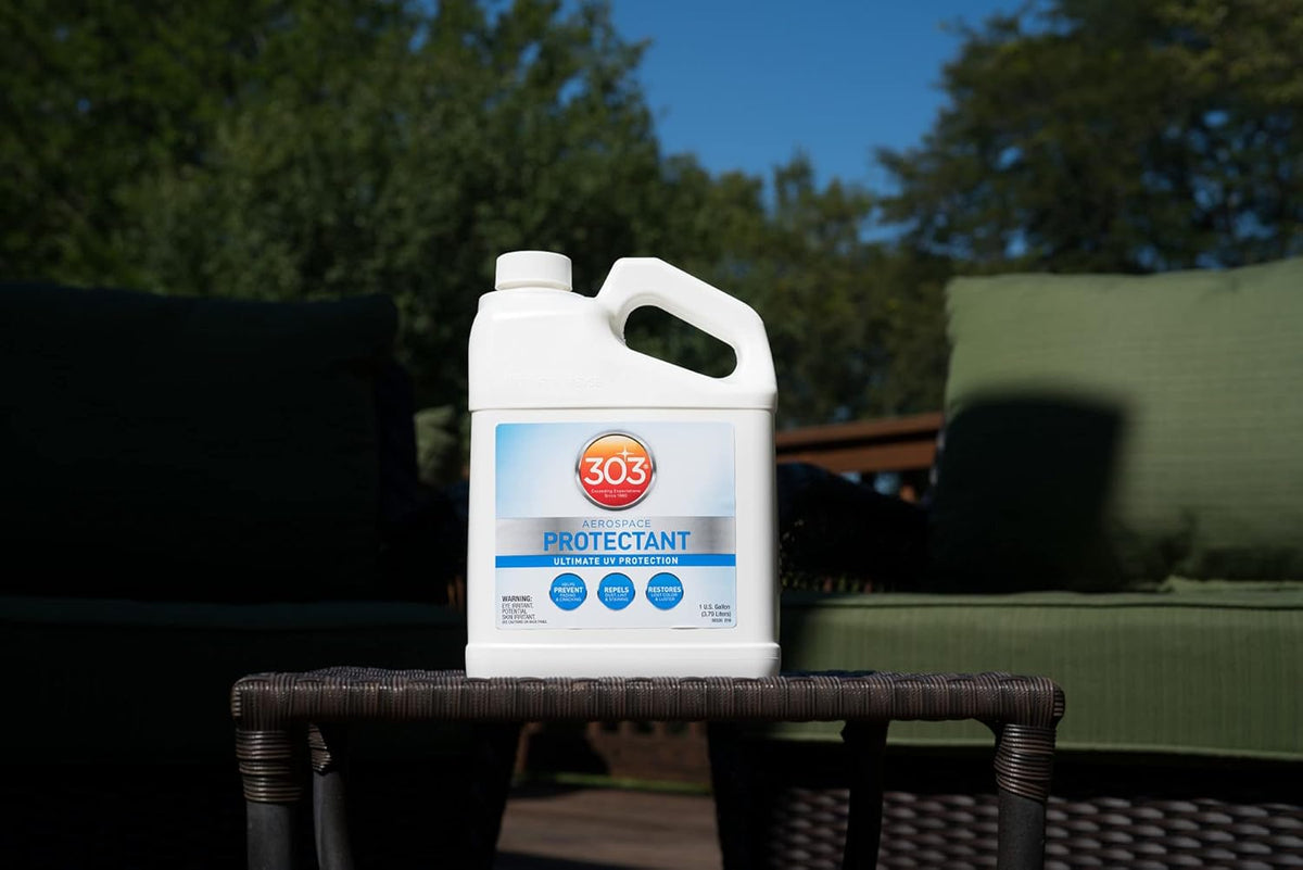 303 Products Aerospace Protectant Spray, UV Protection for Outdoor Surfaces – Protects Vinyl, Plastic & Rubber, Repels Dust & Dirt, Matte Finish, 10 oz