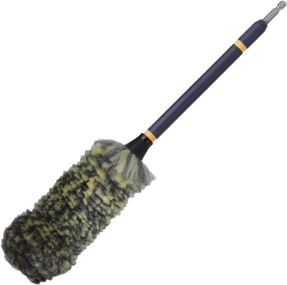 Mr. Detroit - Drill Wheel Brush w/Durable Soft Wool Microfiber Bristles and Steel Shaft for Car Tires, Wheels, Rims, Brakes and Any Other Narrow Spaces| Rim Brush Cleaning Tool w/Non-Scratch Bristle