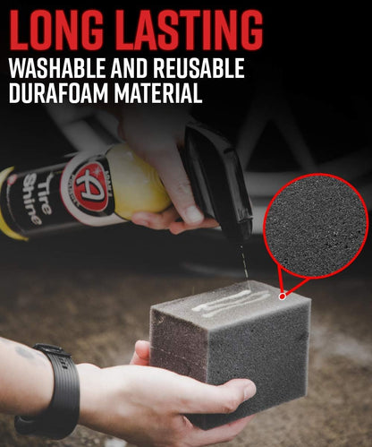 Adam's Polishes Block Applicator (6 Pack) Trim Dressing & Tire Shine Applicator Pad for Car Detailing | Reusable & Customizable Durafoam | for Use After Car Wash Wheel Cleaner