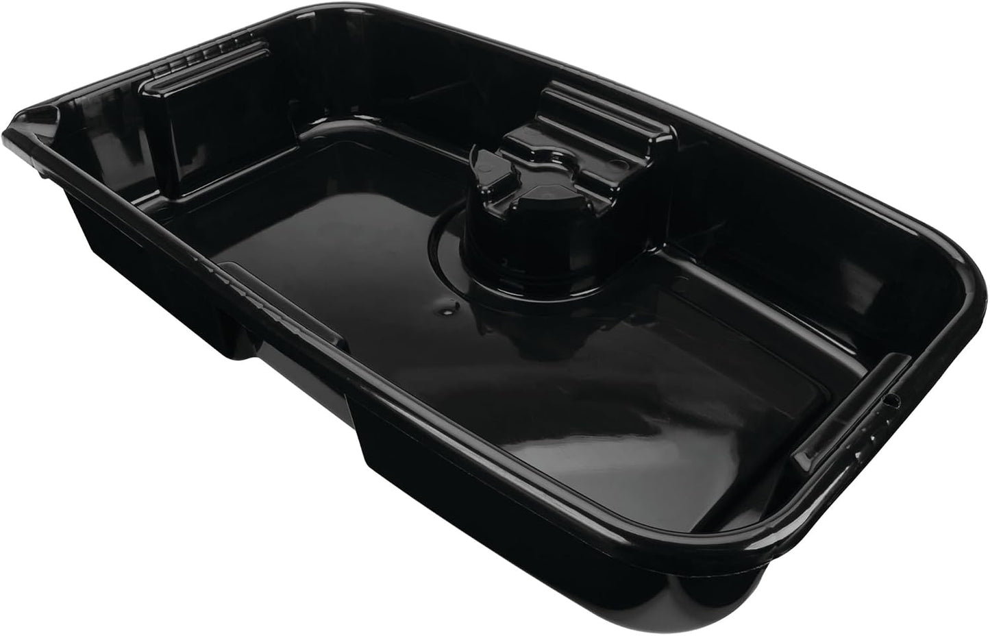 Performance Tool W4080 16-Qt. Clear View Oil Drain Container - Carrying Handle, Automotive Catch Pan, Fluid Transport Jug, Oil Change, Radiator Flush, Automotive Repair - White