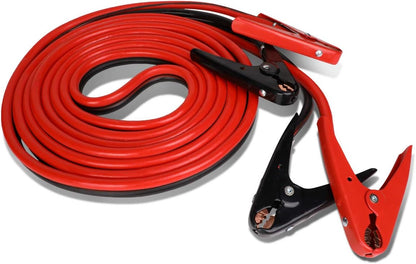 DNA MOTORING 12ft 10Gauge Jumper Cables for Car Battery, Heavy Duty Automotive Booster Cables for Jump Starting Dead or Weak Batteries, BBC-T1