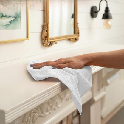 Avalon Towels Microfiber Cleaning Cloths (Value Pack of 36) - Size 16 x 16 Inches, Highly Absorbent Cleaning Rags, Lint Free, Reusable and Washable, Microfiber Towels for Cars