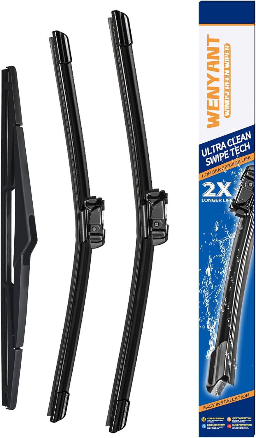 28"/28" Windshield Wipers Compatible with Ford Edge 2015-2020 Focus 2012-2018 Escape/Fusion 2013-2019 Front Wiper Blades for My Car Original Equipment Automotive Replacement (Set of 2) - Colors B