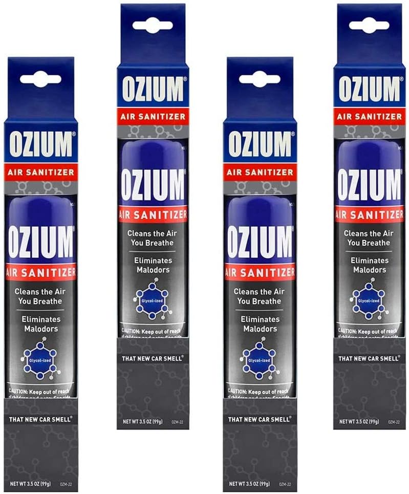 Ozium Air Sanitizer, New Car Scent, 0.8 oz