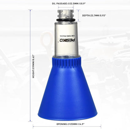 Engine Oil Funnel Spill-Free Hands-Free Compatible with Buick, Cadillac, Chevrolet, and GMC Vehicles for Fast & Easy Oil Change