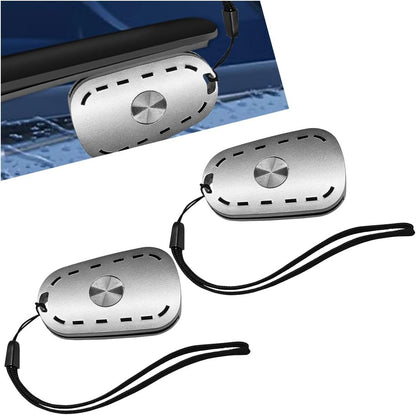 Car Windshield Wiper Repair Tool - Portable Double Sided Wiper Strip Restorer Car Windshield Wiper Regroover Tool - Windscreen Wiper Blade Cutter Cleaning Tools for Most Cars (Silver-2PCS)