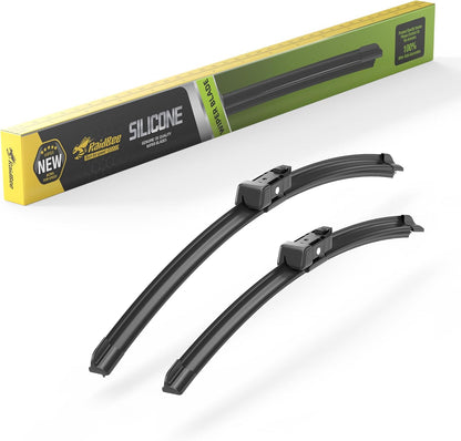 Raidbee® 26"+26" Windshield Wiper Blades Replacement for Ford Fusion 2013 2014 2015 2016 2017 2018 2019 2020 Genuine OEM Quality 2 Pack - Colors B