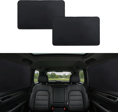 XCBYT Car Window Shades - 4 Pcs Car Privacy Curtains - 100% Block Light Car Window Covers - Magnetic Side Window Sun Shade Keeps Cooler for Breastfeeding, Taking a nap, Changing Clothes, Camping
