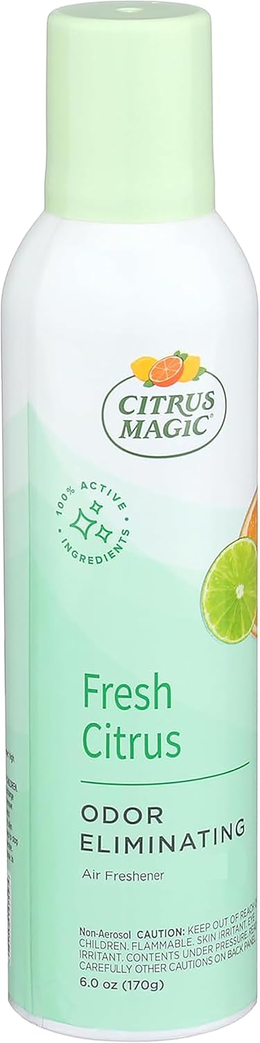 Citrus Magic Freshener Odor Eliminating Air Freshener Spray, 3 Ounce (Pack of 3), Fresh Citrus, 3 Count